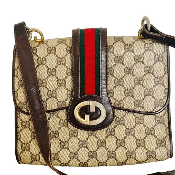 Gucci GG canvas web 1973 should bag - Picture 5 of 16